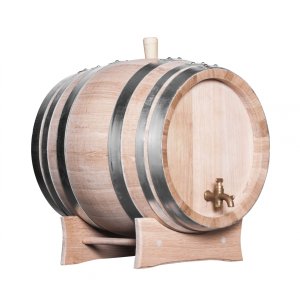 Eichenfass 50 Liter für Wein, Whisky, Obstdestillat, Messinghahn