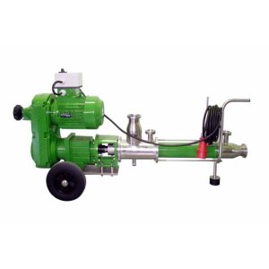 Eccentric screw pump driven by a continuously variable gear