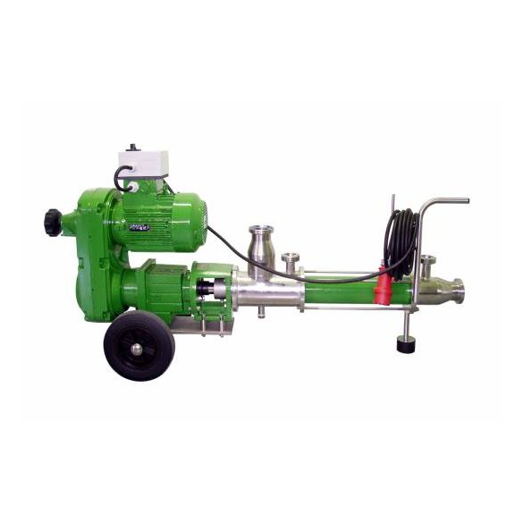 Eccentric screw pump driven by a continuously variable gear