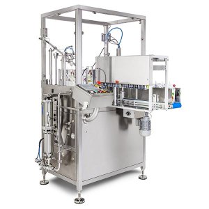 Filling-capping machine for spouted pouches