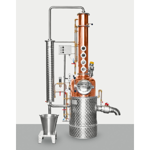 Column distiller for fruit distillates, whiskey, spirits with a capacity of 50 liters