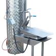 Pasteuriser with Bag in Box filling module and weight, 180 l/h