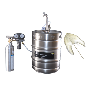 Drucktank zum Karbonisieren von Apfelwein oder anderen Getränken, 50 Liter (KIT)