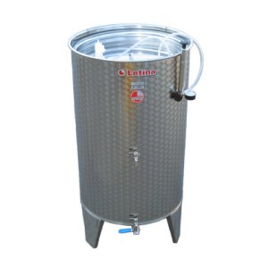 Open top fermentation tank with air cap 