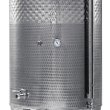 Open wine fermentation tank with coolig jacket