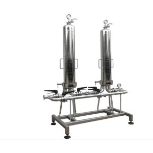 Zweistufiges Mikrofiltrationssystem, Kerzenfilterbatterie, Bared