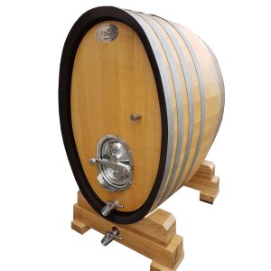 Oak oval barrel with manhole