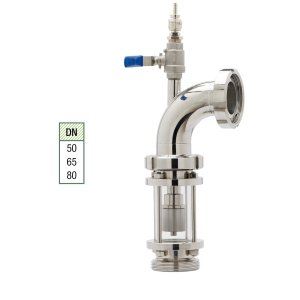 Glass inline wort aerator